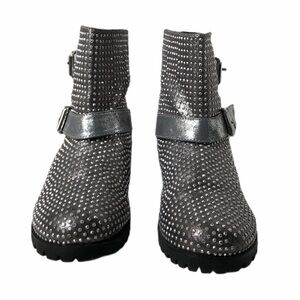 Bleona For Scene Black Rhinestone Gazeta Boots 6.5